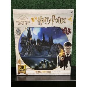 Harry Potter Hogwarts Castle At Night 3D 500 Piece Jigsaw Puzzle